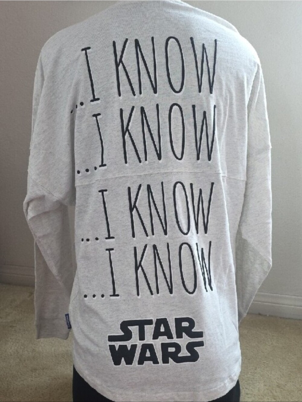 Disney Adult Unisex Spirit Jersey - Star Wars‎ - Millennium Falcon - I Know